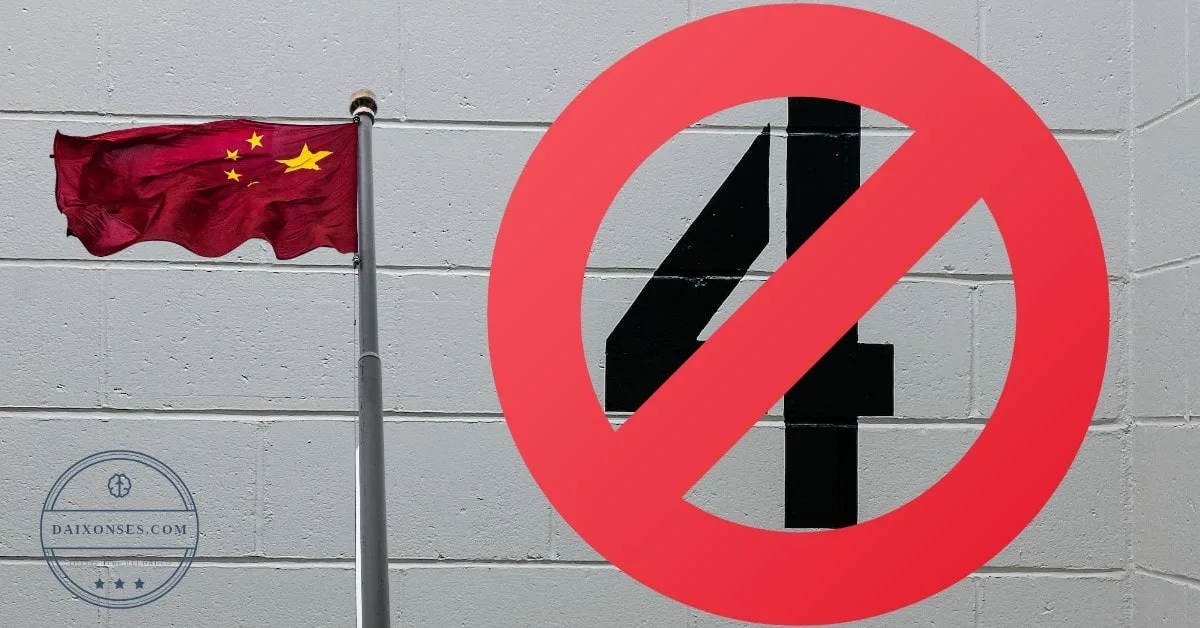 ▷ número 4 en China: Descubre por qué lo temen