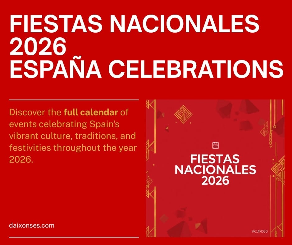 Fiestas Nacionales 2026 España: Calendario Completo de Festivos